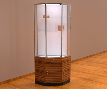 VITRINAS TRIANGULARES MUSEOS